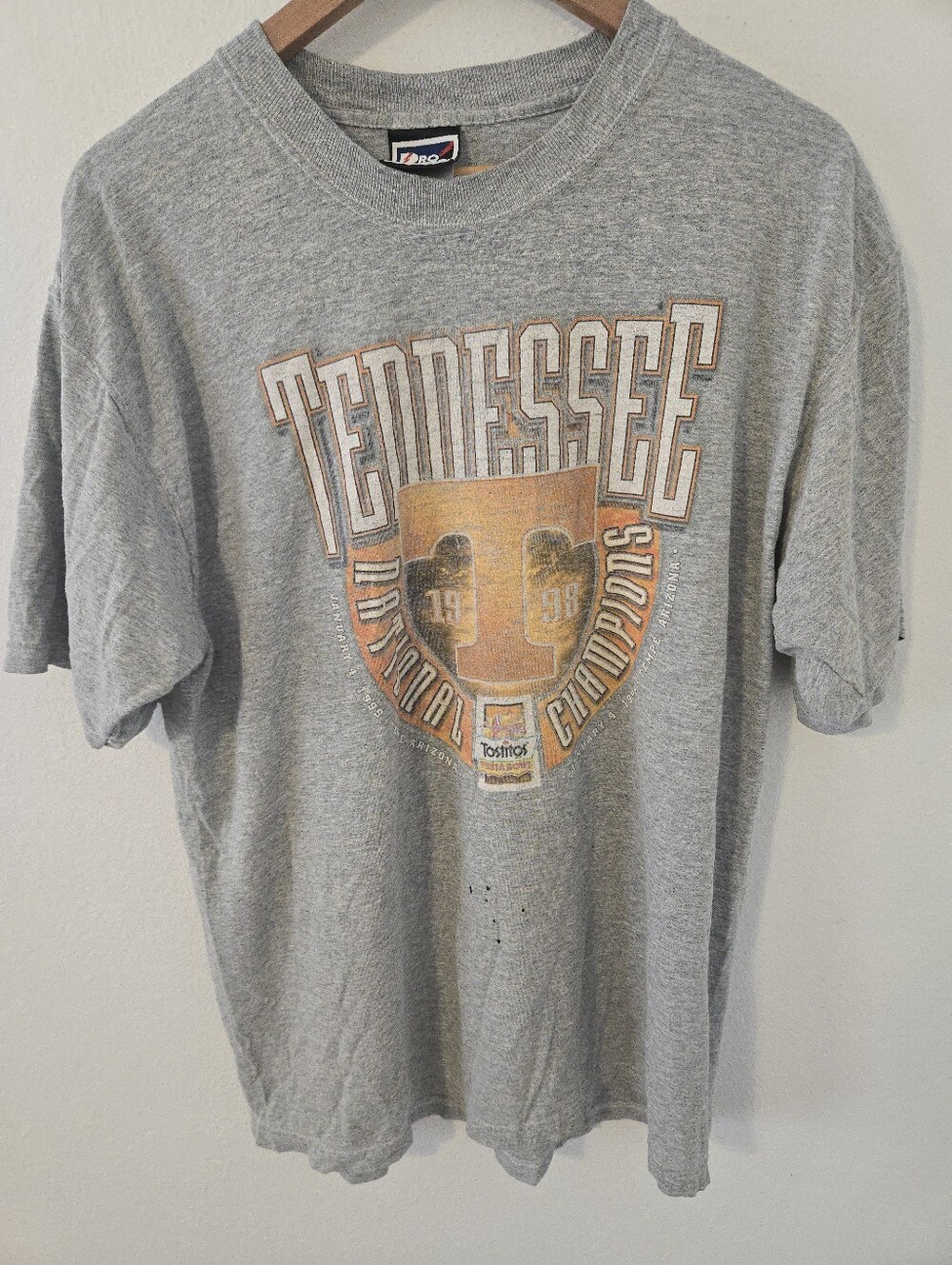 Vintage Tennessee Volunteers T Shirt Mens Large Pro Player football NCAA 1998